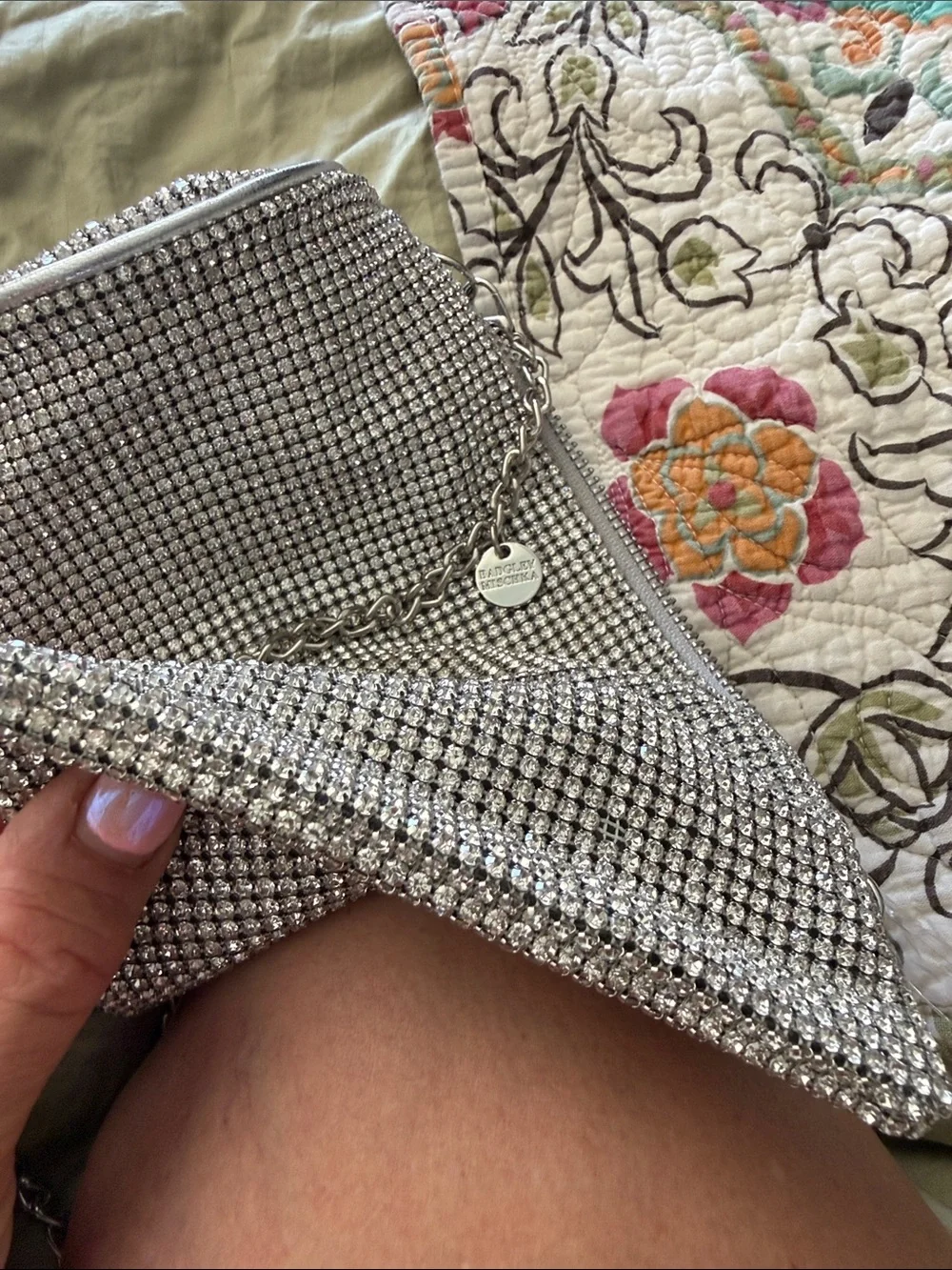 Cult Gaia NEW Silver Rhinestone Chain Shoulder Bag the sparkle ✨ ❤️‼️
